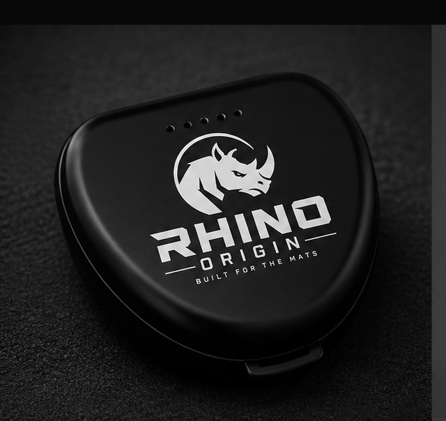 Black RHINO ORIGIN mouthguard case